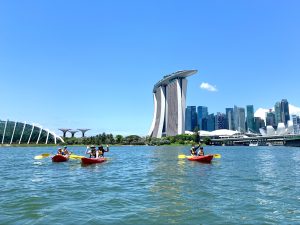 Kayaking in Marina Bay